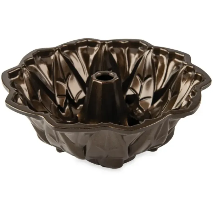 NORDIC WARE Moule à Gâteau Bundt Feuilles d'Automne Bronze Hot