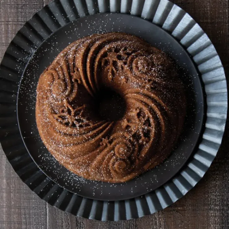 NORDIC WARE Moule à Gâteau Bundt Let It Snow Silver New