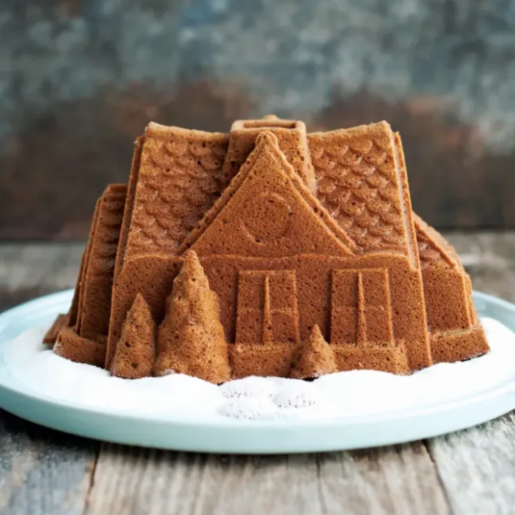 NORDIC WARE Moule à Gâteau Bundt Maison Silver
