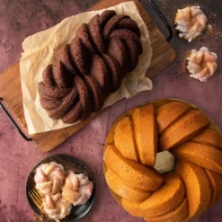 NORDIC WARE Moule à Gâteau Bundt Torsadé Gold Hot