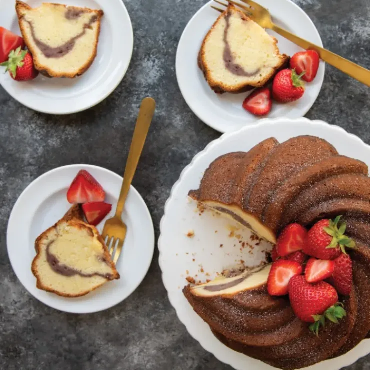 NORDIC WARE Moule à Gâteau Bundt Tourbillon Gold Best