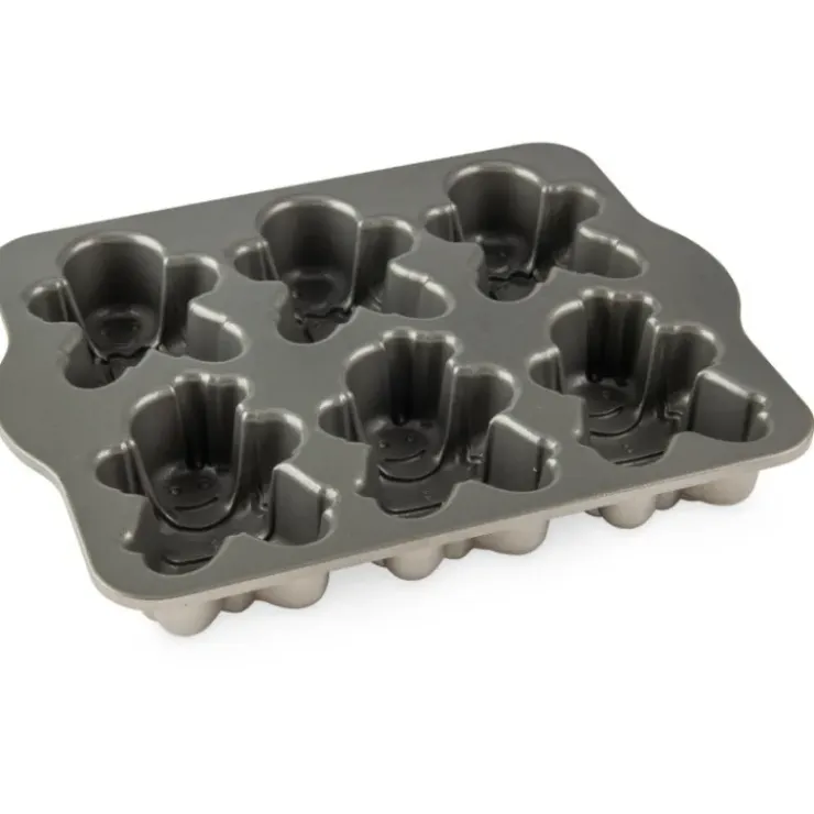 NORDIC WARE Moule à Gâteaux Bonhommes Pain d'Épices (x6) Silver Best