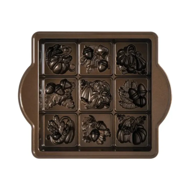 NORDIC WARE Moule à Gâteaux Carrés d'Automne (x9) Bronze Discount