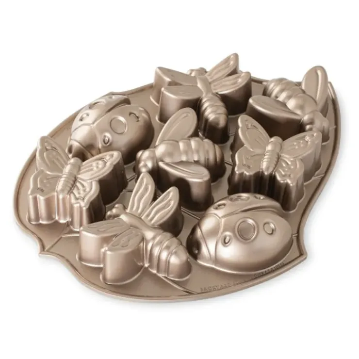 NORDIC WARE Moule à Gâteaux Coccinelle et Libellule (x8) Toffee Hot