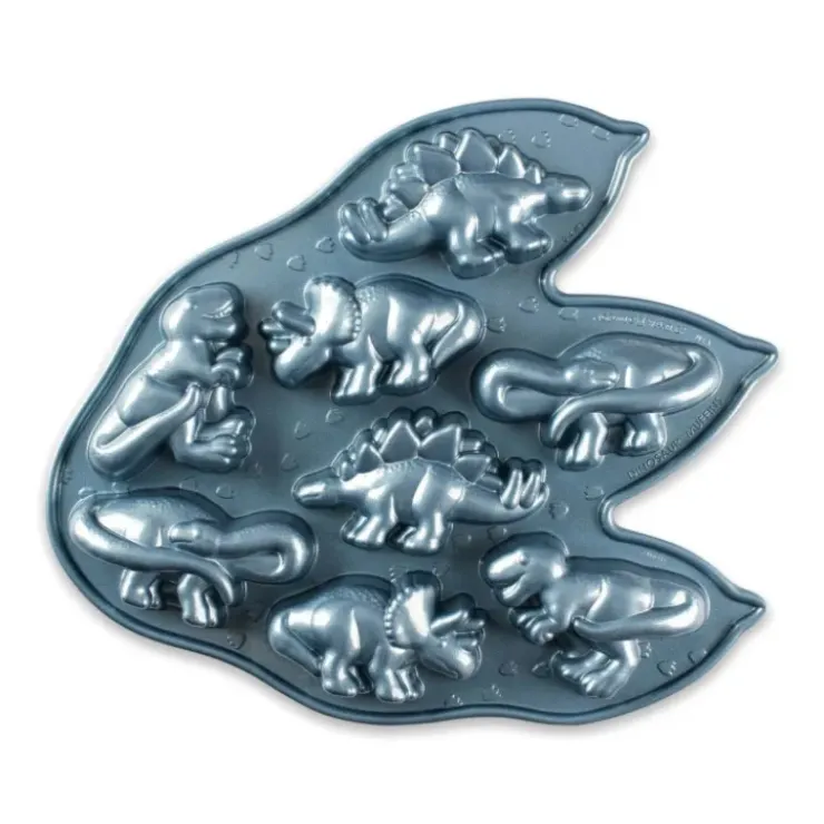 NORDIC WARE Moule à Gâteaux Dinosaures (x8) Pro Cast