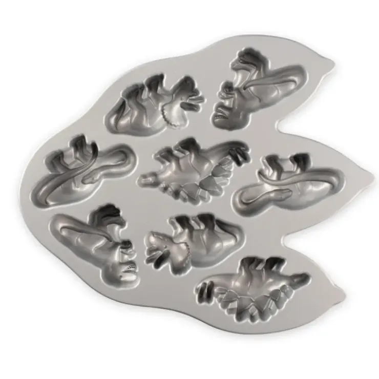 NORDIC WARE Moule à Gâteaux Dinosaures (x8) Pro Cast
