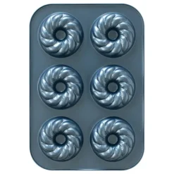 NORDIC WARE Moule à Gâteaux Donuts Torsadés (x6) Pro Cast Hot