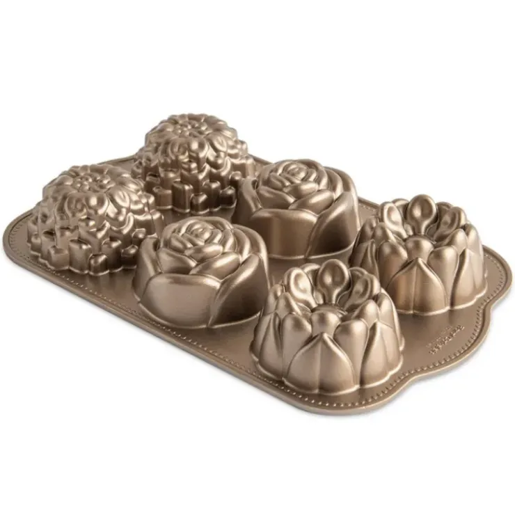 NORDIC WARE Moule à Gâteaux Fleurs (x6) Toffee