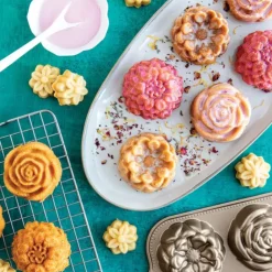 NORDIC WARE Moule à Gâteaux Fleurs (x6) Toffee