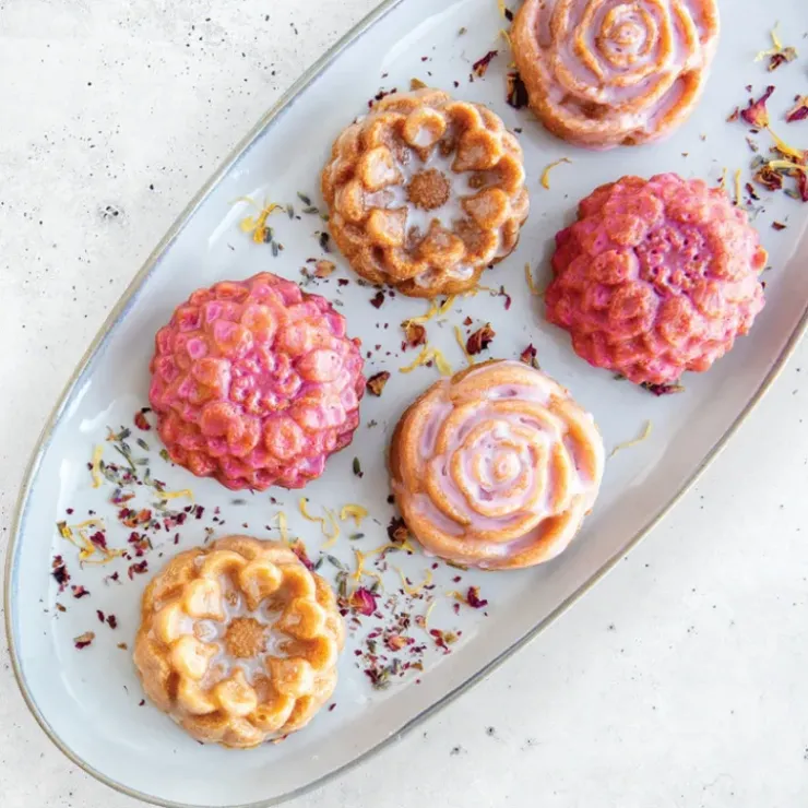 NORDIC WARE Moule à Gâteaux Fleurs (x6) Toffee