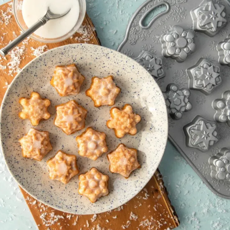 NORDIC WARE Moule à Gâteaux Flocons de Neige (x12) Silver Sale