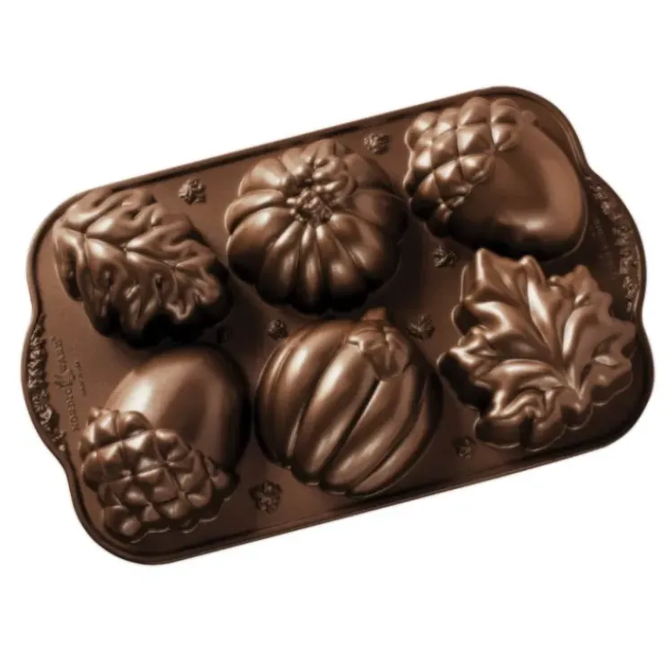 NORDIC WARE Moule à Gâteaux Gourmandises d'Automne (x6) Bronze Hot