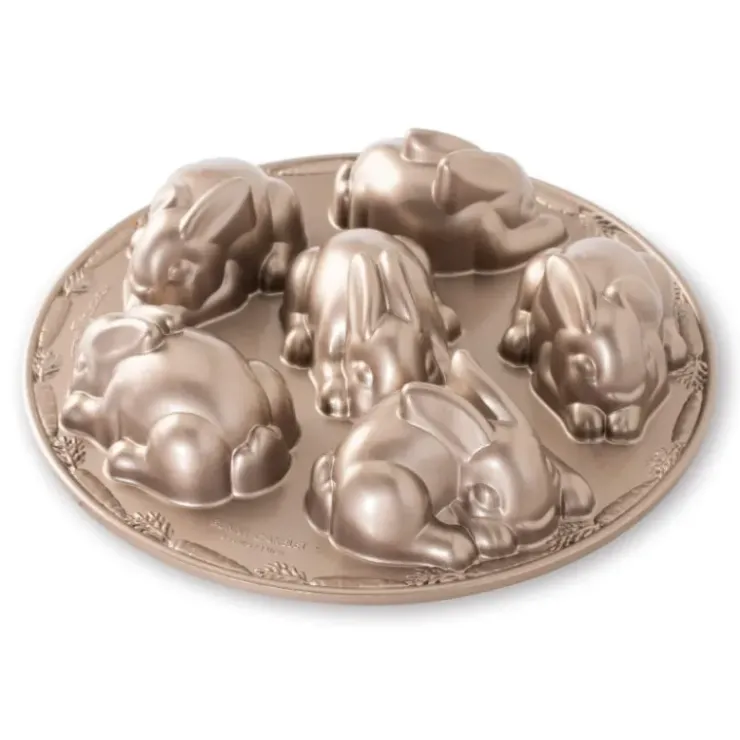 NORDIC WARE Moule à Gâteaux Lapins (x6) Toffee Discount