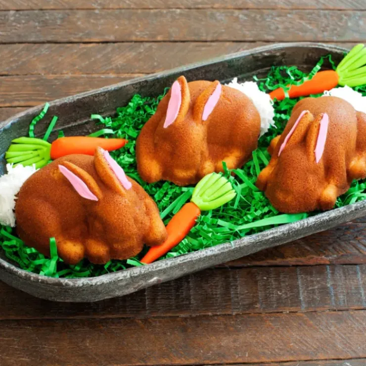 NORDIC WARE Moule à Gâteaux Lapins (x6) Toffee Discount