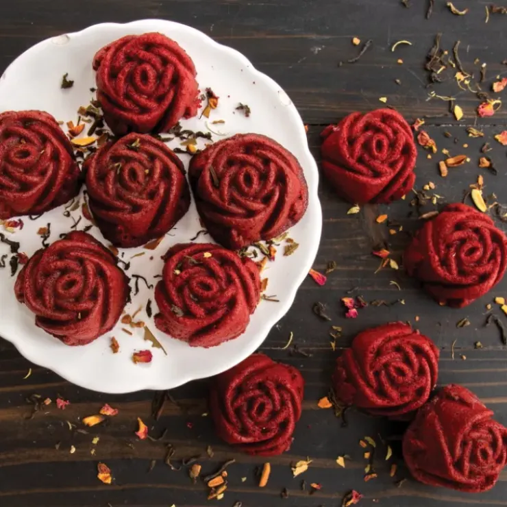 NORDIC WARE Moule à Gâteaux Roses (x6) Toffee Hot