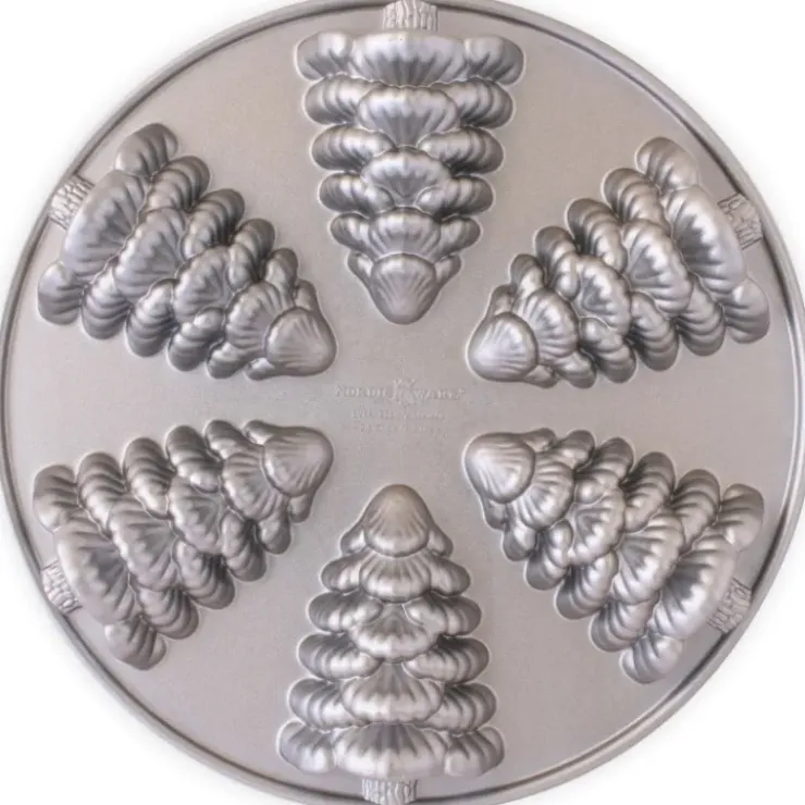 NORDIC WARE Moule à Gâteaux Sapins (x6) Silver