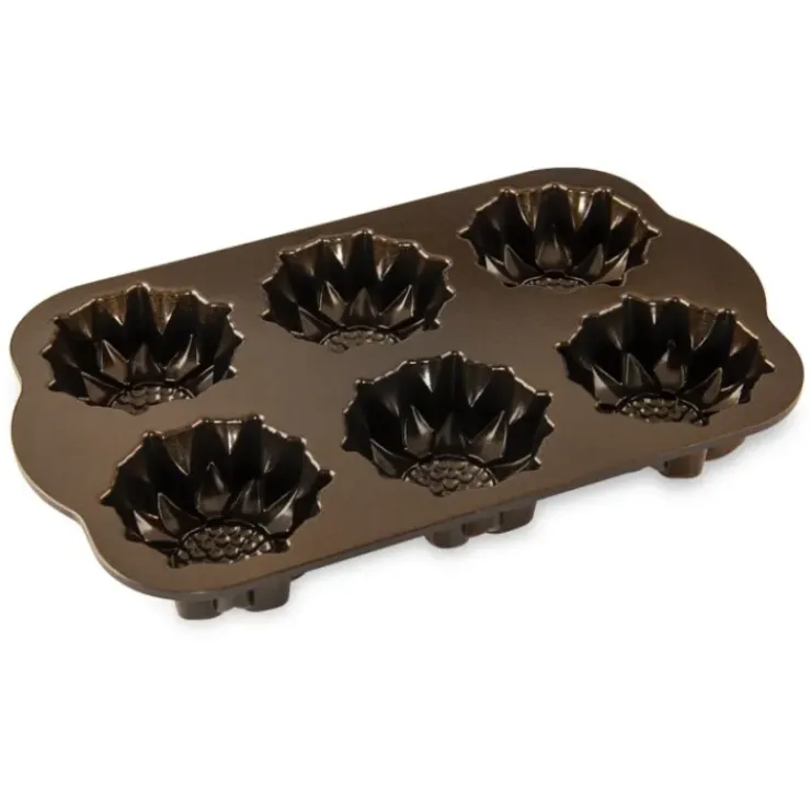 NORDIC WARE Moule à Gâteaux Tournesols (x6) Bronze Hot
