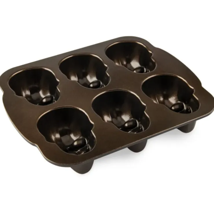 NORDIC WARE Moule à Gâteaux Têtes de Mort (x6) Bronze Online