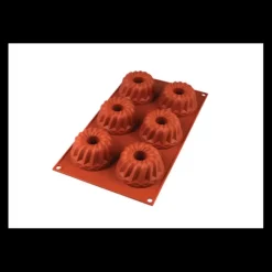 MALLARD FERRIERE Moule 6 Kouglofs en silicone Hot