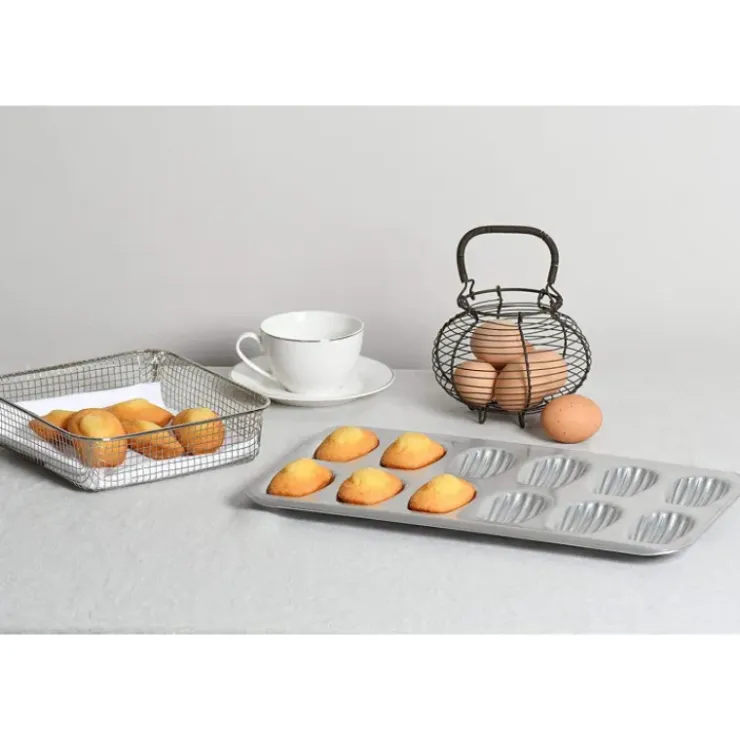 GOBEL Moule 12 Madeleines Fer Blanc New