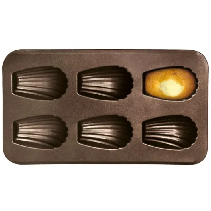 GOBEL Moule 6 Madeleines XXL Anti-Adhésif Clearance