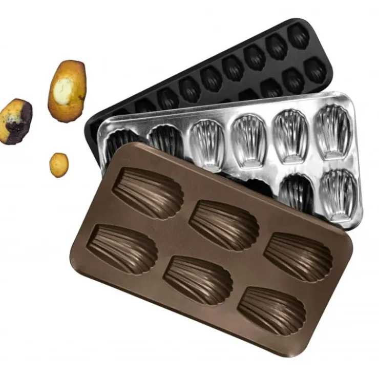 GOBEL Moule 6 Madeleines XXL Fer Blanc New