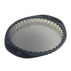 MASTRAD Moule à Tarte Cannelée Silicone 28 cm Best