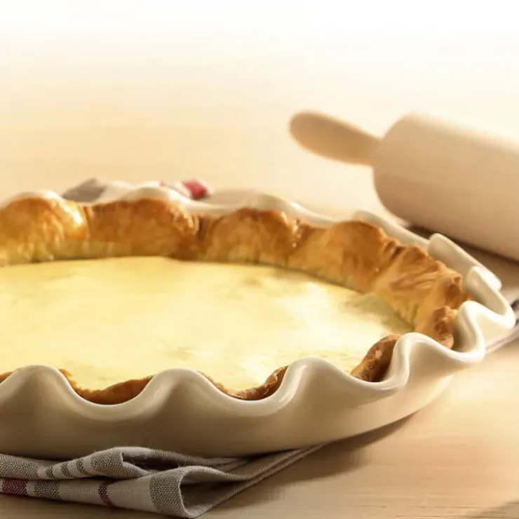 EMILE HENRY Moule à Tarte en Céramique Ø 33 cm Argile