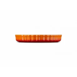 LE CREUSET Moule à Tarte en Céramique 28 cm Volcanique Hot