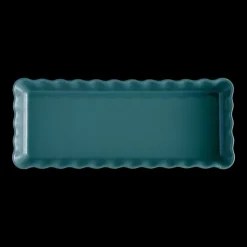 EMILE HENRY Moule à Tarte Rectangulaire en Céramique 15 x 36 cm Feu Doux