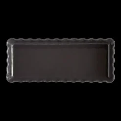 EMILE HENRY Moule à Tarte Rectangulaire en Céramique 15 x 36 cm Fusain
