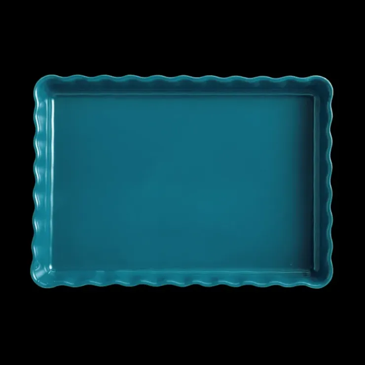 EMILE HENRY Moule à Tarte Rectangulaire en Céramique 33,5 x 24 cm Calanque Online