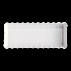 EMILE HENRY Moule à Tarte Rectangulaire en Céramique 15 x 36 cm Farine New