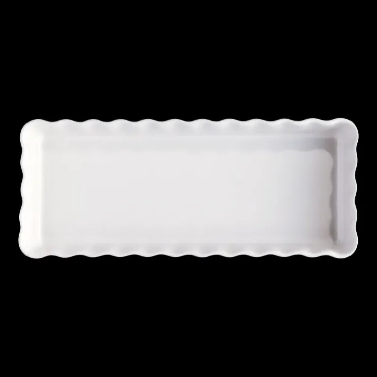 EMILE HENRY Moule à Tarte Rectangulaire en Céramique 15 x 36 cm Farine New