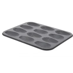 DE BUYER Moule Anti Adhésif 12 Madeleines 7 x 4 cm x H 1,5 cm Outlet