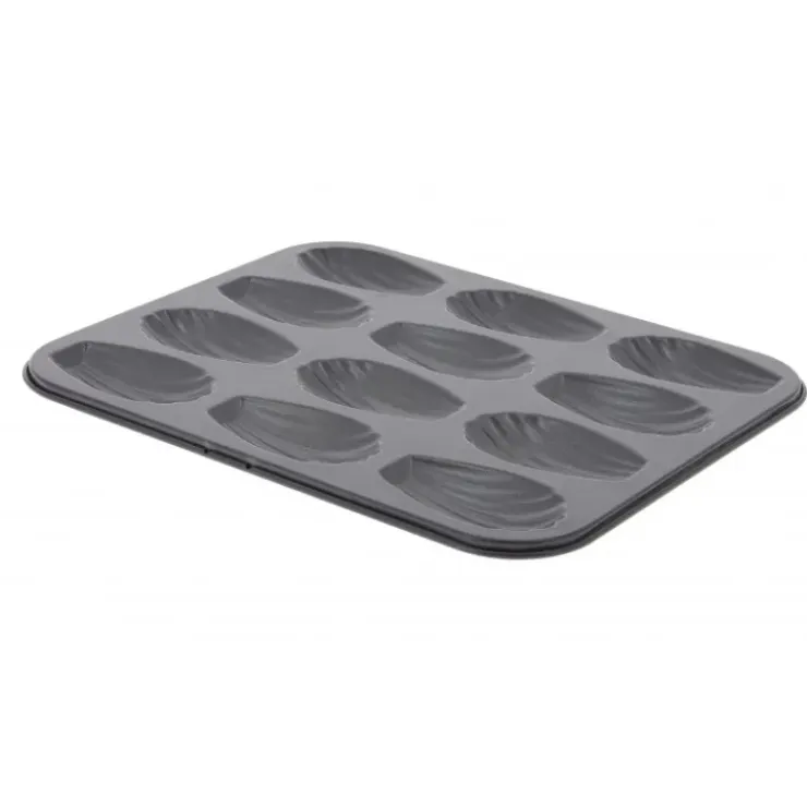 DE BUYER Moule Anti Adhésif 12 Madeleines 7 x 4 cm x H 1,5 cm Outlet