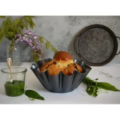 DE BUYER Moule Anti Adhésif Brioche 12 côtes Ø 22 cm x H 8,3 cm Clearance