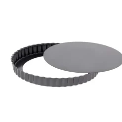 DE BUYER Moule Anti Adhésif Tarte Cannelée Fond Amovible Ø 23 cm x H 2,8 cm Sale