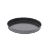 DE BUYER Moule Anti Adhésif Tarte Cannelée Droite Ø 32 cm x H 3 cm