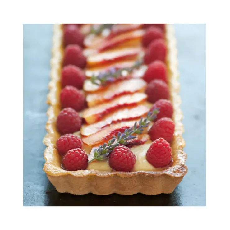 DE BUYER Moule Anti Adhésif Tarte Rectangle Fond Amovible 35,6 x 10,2 cm x H 2,7 cm Clearance