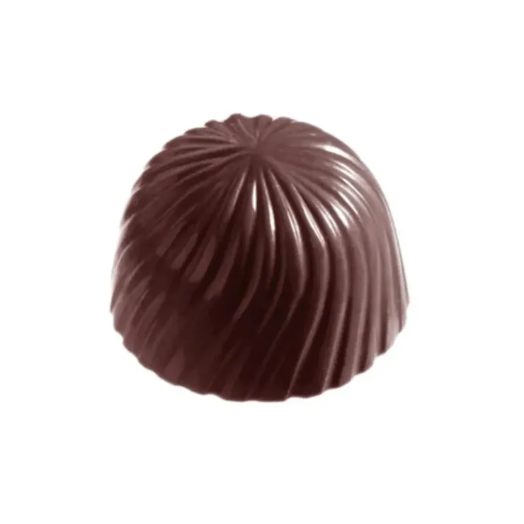 CHOCOLATE WORLD Moule Bonbon Chocolat Rond Strié (x32) empreintes Sale
