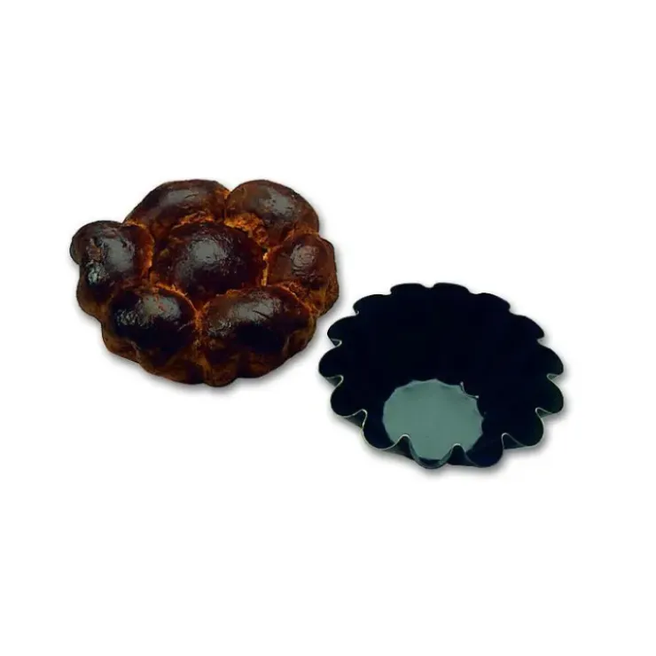 MATFER Moule Brioche 14 côtes 10 cm x H 4 cm Anti-adhésif New