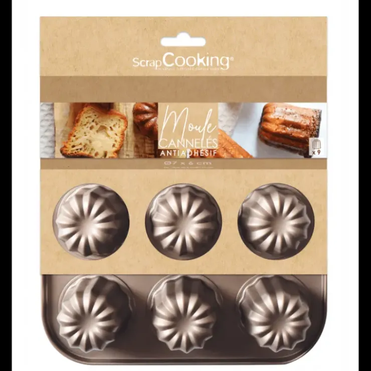 SCRAPCOOKING Moule Cannelés Antiadhésif 26,5 cm x H 6 cm Best