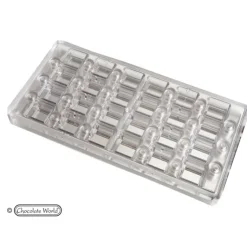 CHOCOLATE WORLD Moule Chocolat Aimanté Carré 2,4 cm (x24) Best