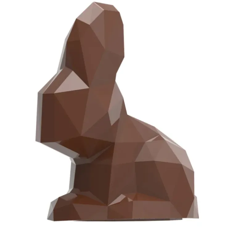 CHOCOLATE WORLD Moule Chocolat Aimanté Lapin Origami 17,5 cm New