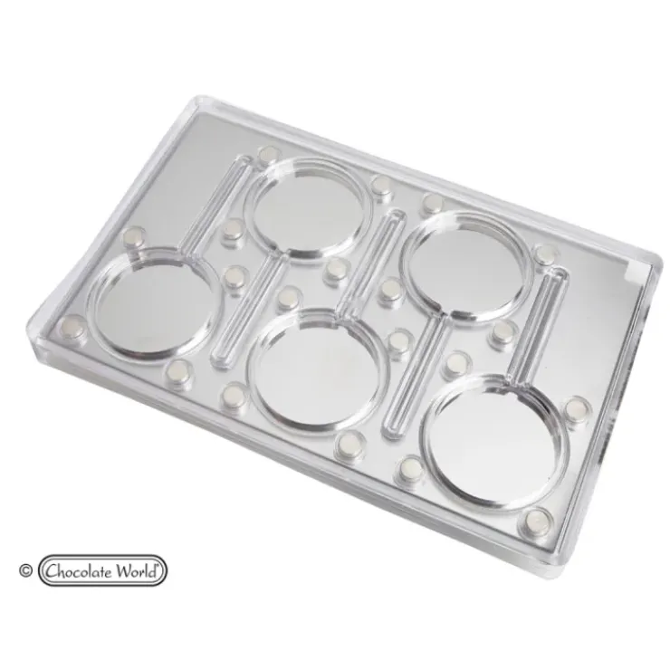 CHOCOLATE WORLD Moule Chocolat Aimanté Sucette Rond (x5) Sale
