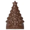 CHOCOLATE WORLD Moule Chocolat Arbre de Noël 9 x 5,9 cm (x4) New