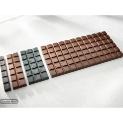 CHOCOLATE WORLD Moule Chocolat Barre 6 Carrés (x10) Hot