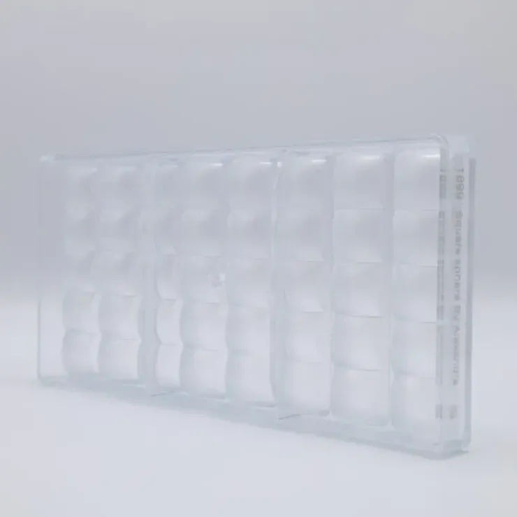 CHOCOLATE WORLD Moule Chocolat Barre Carrés Bombés 117 mm (x8)