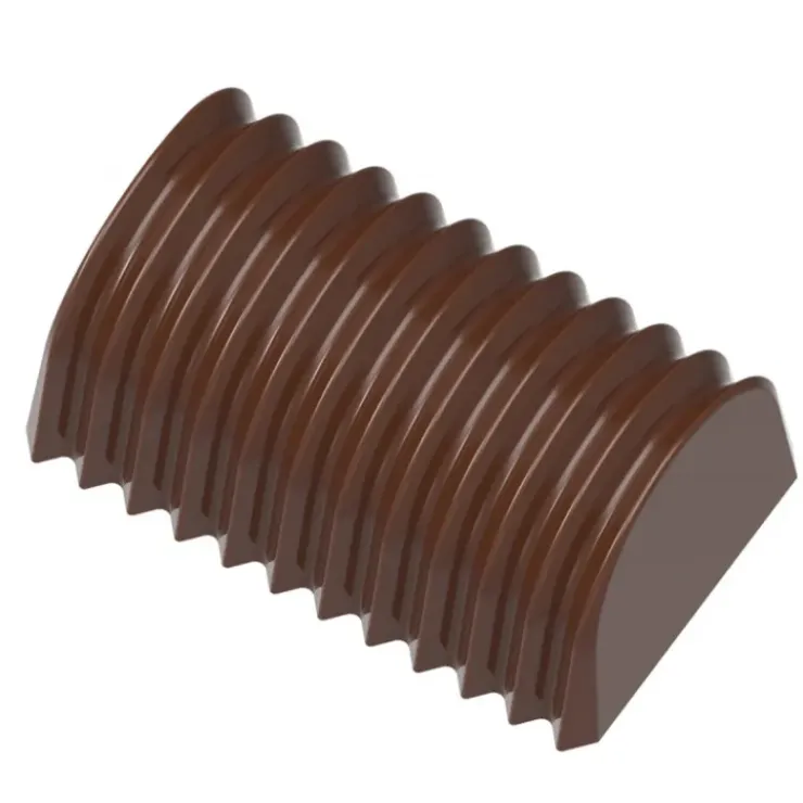 CHOCOLATE WORLD Moule Chocolat Bûche Plissée 35,5 mm (x24) Best